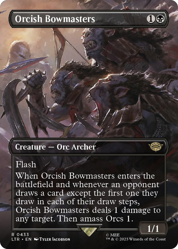 Orcish Bowmasters (Borderless Alternate Art) [The Lord of the Rings: Tales of Middle-Earth] | Cracking-Singles