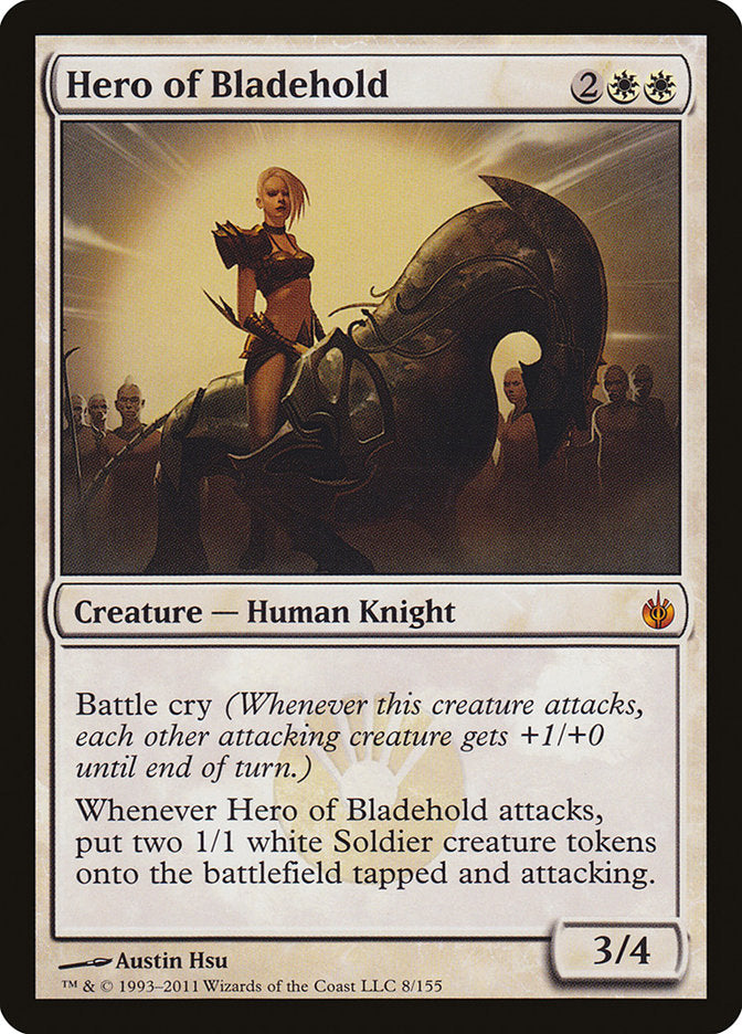 Hero of Bladehold (Oversized) [Oversize Cards] | Cracking-Singles