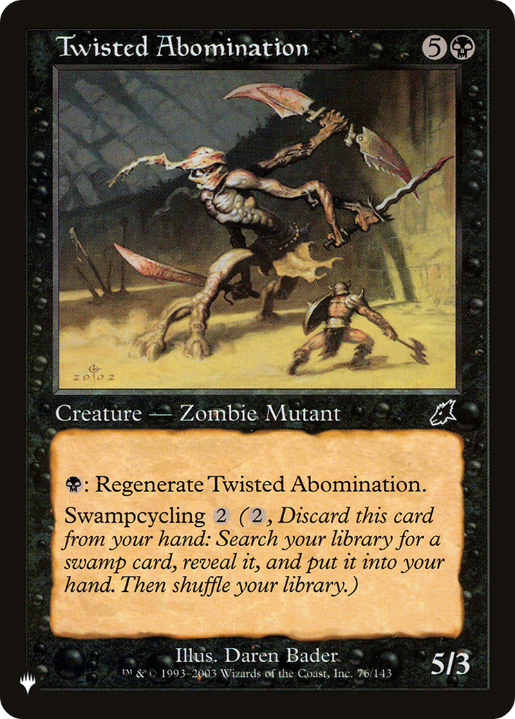 Twisted Abomination [The List Reprints] | Cracking-Singles