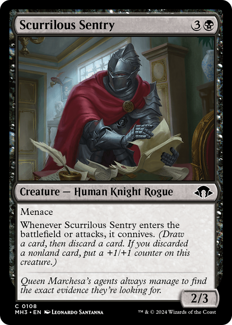 Scurrilous Sentry [Modern Horizons 3] | Cracking-Singles