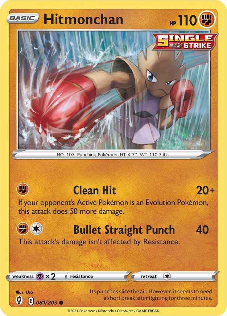 Hitmonchan (081/203) [Sword & Shield: Evolving Skies] | Cracking-Singles