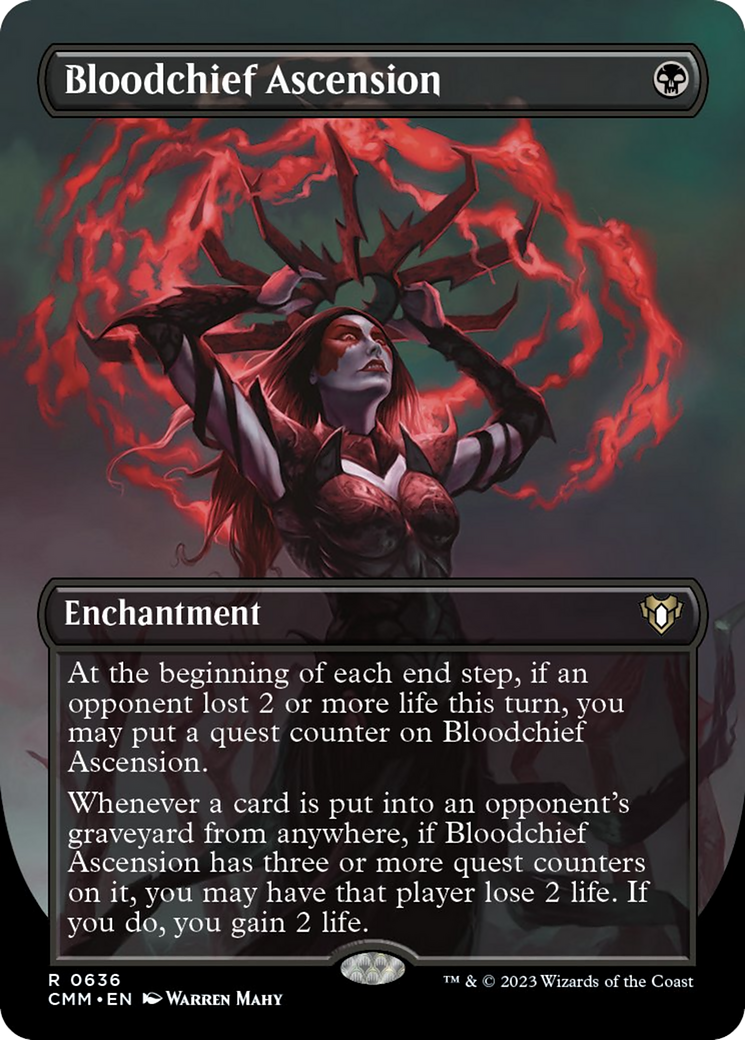 Bloodchief Ascension (Borderless Alternate Art) [Commander Masters] | Cracking-Singles