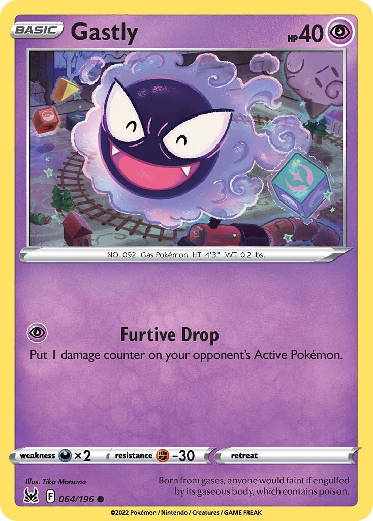 Gastly (064/196) [Sword & Shield: Lost Origin] | Cracking-Singles