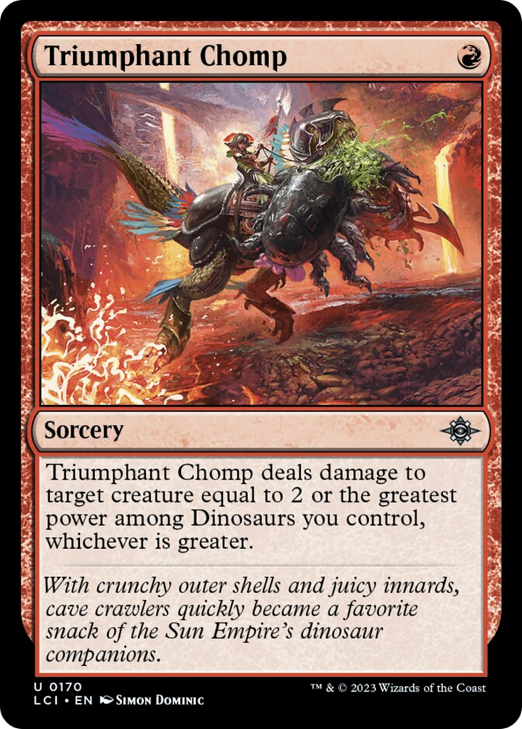 Triumphant Chomp [The Lost Caverns of Ixalan] | Cracking-Singles