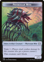 Poison Counter // Phyrexian Mite Double-Sided Token [Phyrexia: All Will Be One Tokens] | Cracking-Singles