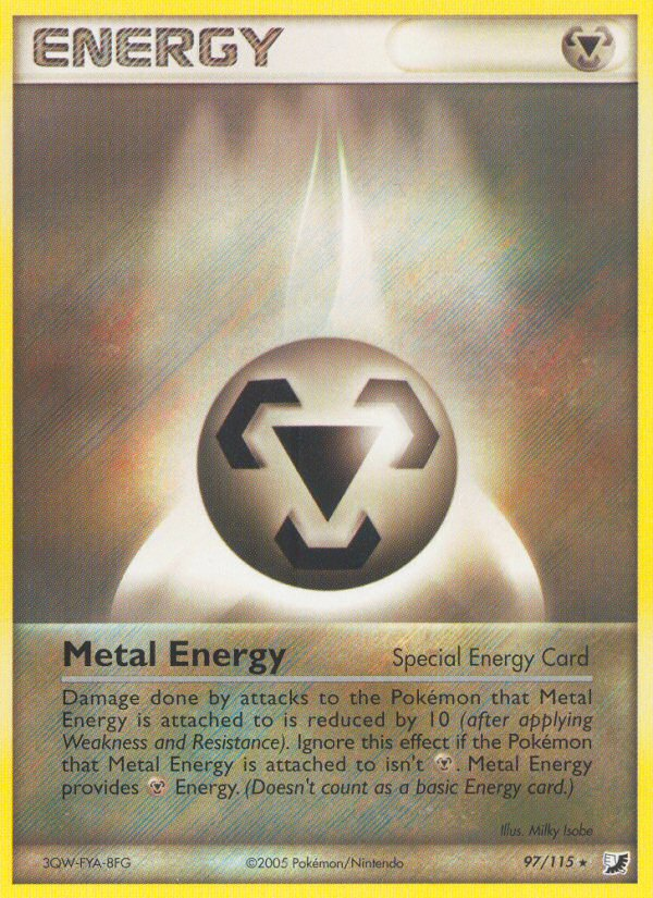 Metal Energy (97/115) [EX: Unseen Forces] | Cracking-Singles