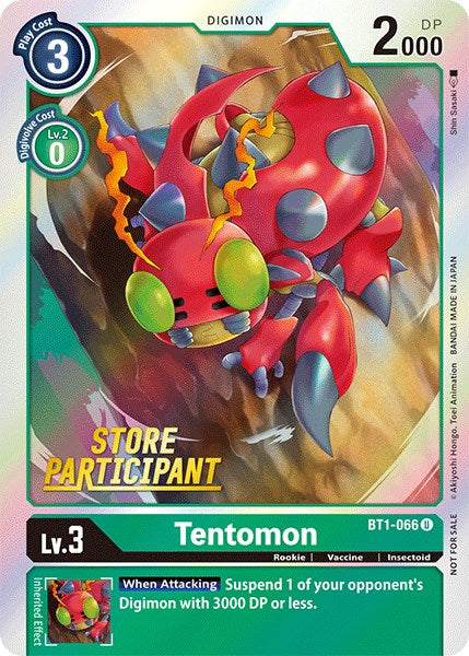 Tentomon [BT1-066] (Store Participant) [Release Special Booster Promos] | Cracking-Singles