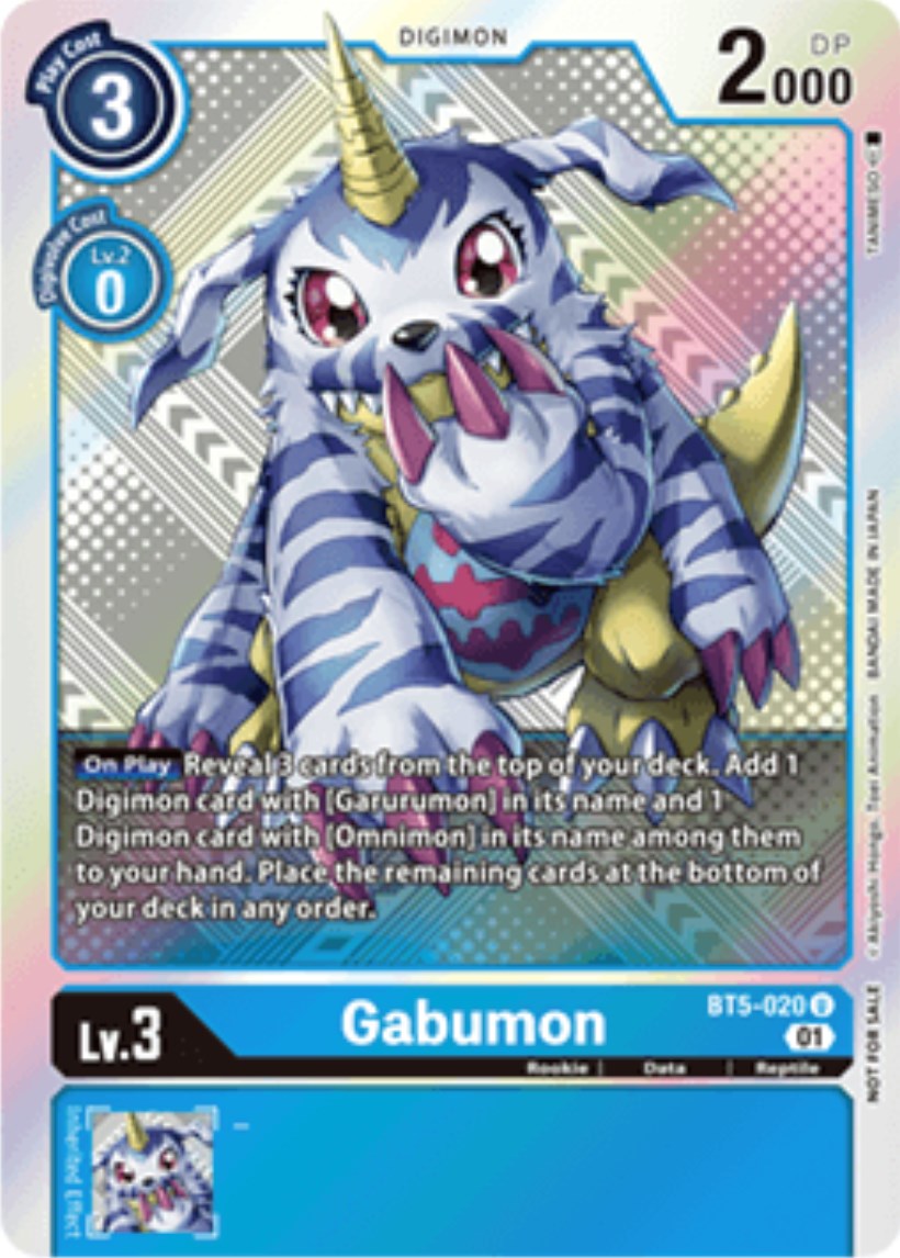 Gabumon [BT5-020] (X Record Pre-Release Tournament Winner Card) [X Record Pre-Release Promos] | Cracking-Singles