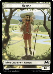 Human // Food (0010) Double-Sided Token [Wilds of Eldraine Tokens] | Cracking-Singles