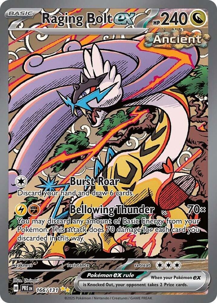 Raging Bolt ex (166/131) [Scarlet & Violet: Prismatic Evolutions] | Cracking-Singles