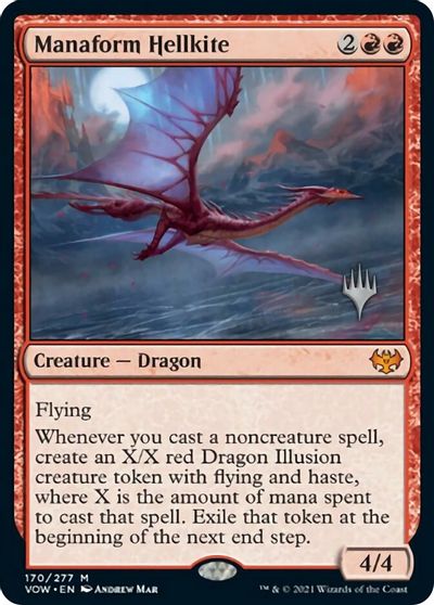 Manaform Hellkite (Promo Pack) [Innistrad: Crimson Vow Promos] | Cracking-Singles