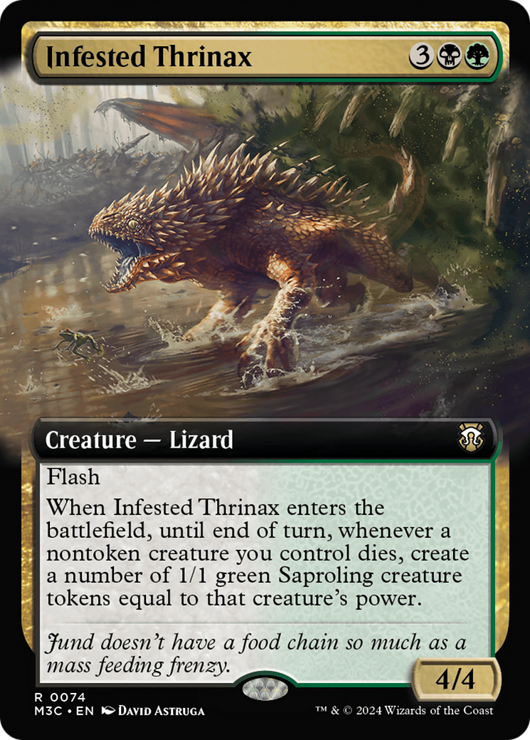 Infested Thrinax (Extended Art) [Modern Horizons 3 Commander] | Cracking-Singles