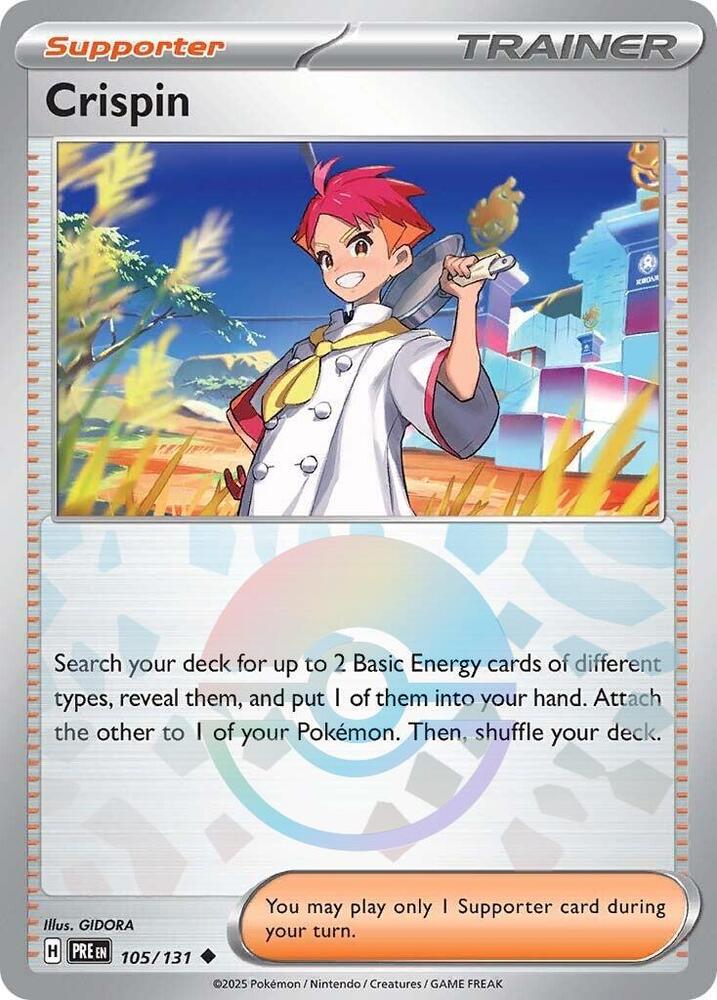 Crispin (105/131) (Poke Ball Pattern) [Scarlet & Violet: Prismatic Evolutions] | Cracking-Singles