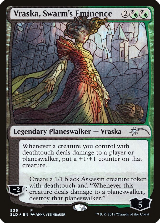 Vraska, Swarm's Eminence (Stained Glass) [Secret Lair Drop Promos] | Cracking-Singles