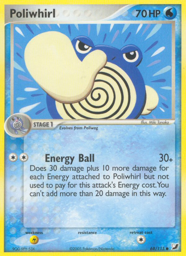 Poliwhirl (68/115) [EX: Unseen Forces] | Cracking-Singles