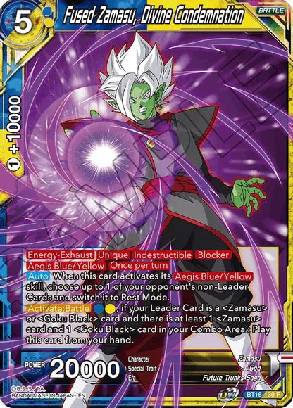 Fused Zamasu, Divine Condemnation (BT16-130) [Realm of the Gods] | Cracking-Singles