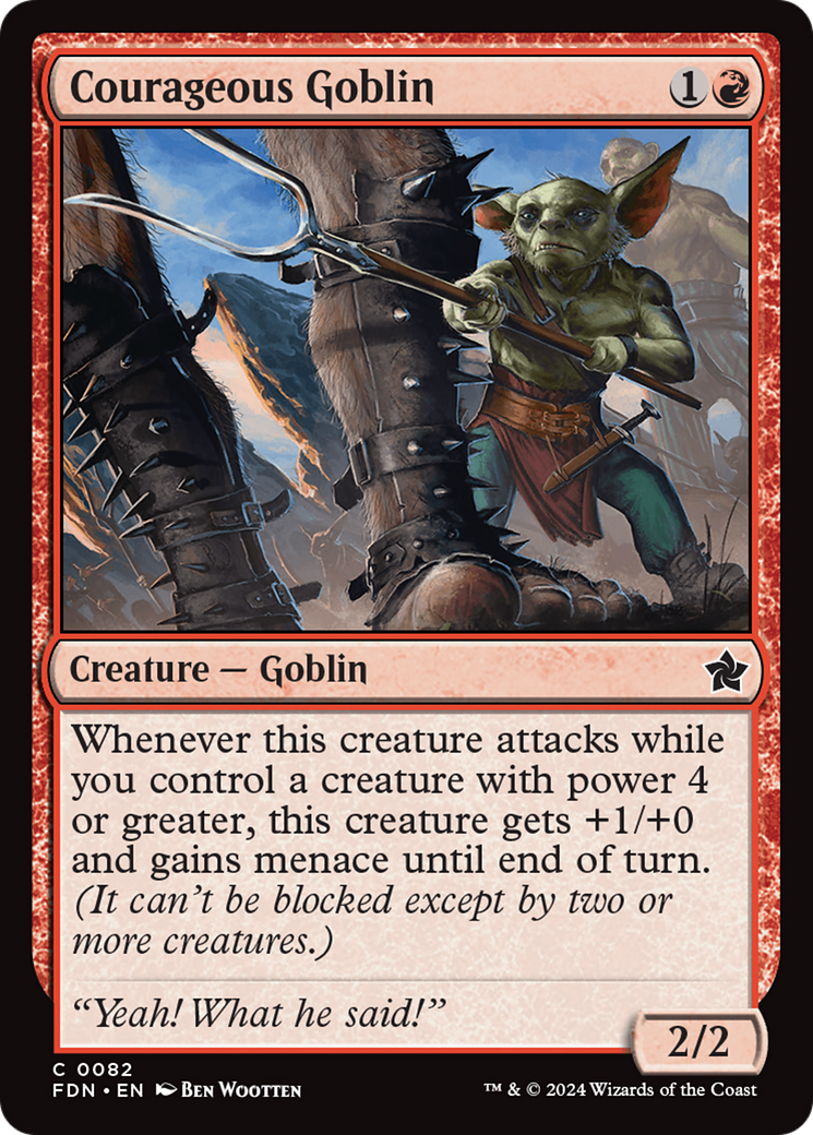 Courageous Goblin [Foundations] | Cracking-Singles