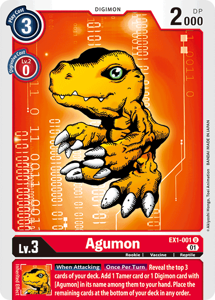 Agumon [EX1-001] [Classic Collection] | Cracking-Singles