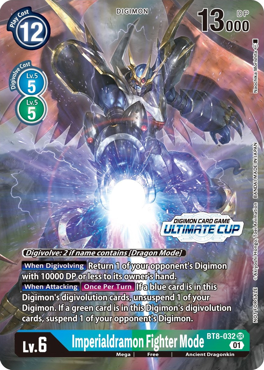 Imperialdramon Fighter Mode [BT8-032] (April Ultimate Cup 2022) [New Awakening Promos] | Cracking-Singles