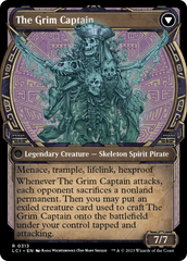 Throne of the Grim Captain // The Grim Captain (Showcase) [The Lost Caverns of Ixalan] | Cracking-Singles