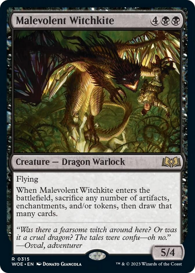 Malevolent Witchkite [Wilds of Eldraine] | Cracking-Singles