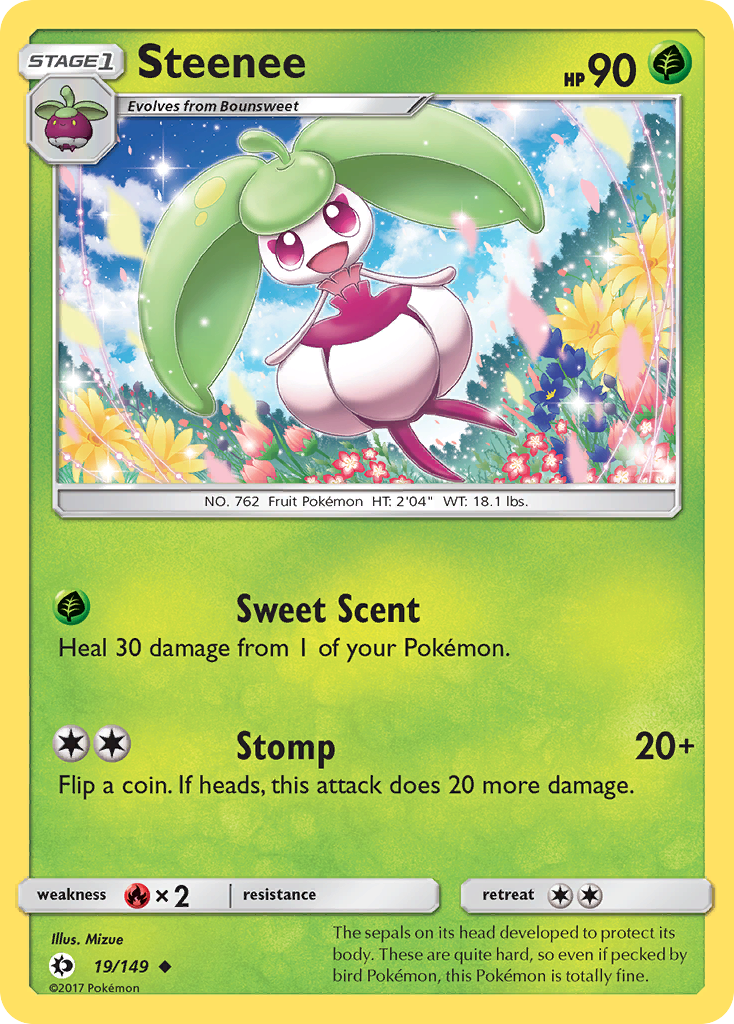 Steenee (19/149) [Sun & Moon: Base Set] | Cracking-Singles