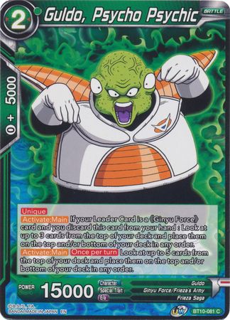 Guldo, Psycho Psychic (BT10-081) [Rise of the Unison Warrior 2nd Edition] | Cracking-Singles