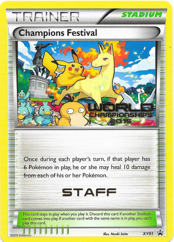 Champions Festival (XY91) (2015 Quarter Finalist) [XY: Black Star Promos] | Cracking-Singles