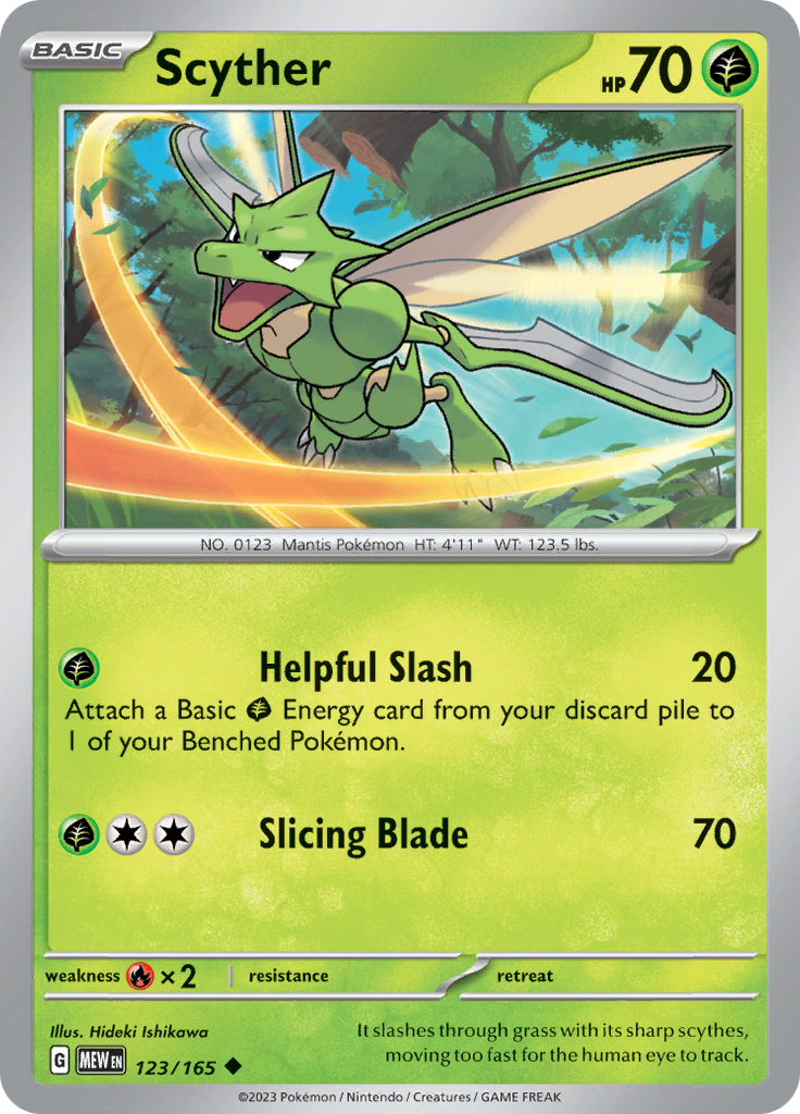 Scyther (123/165) [Scarlet & Violet: 151] | Cracking-Singles