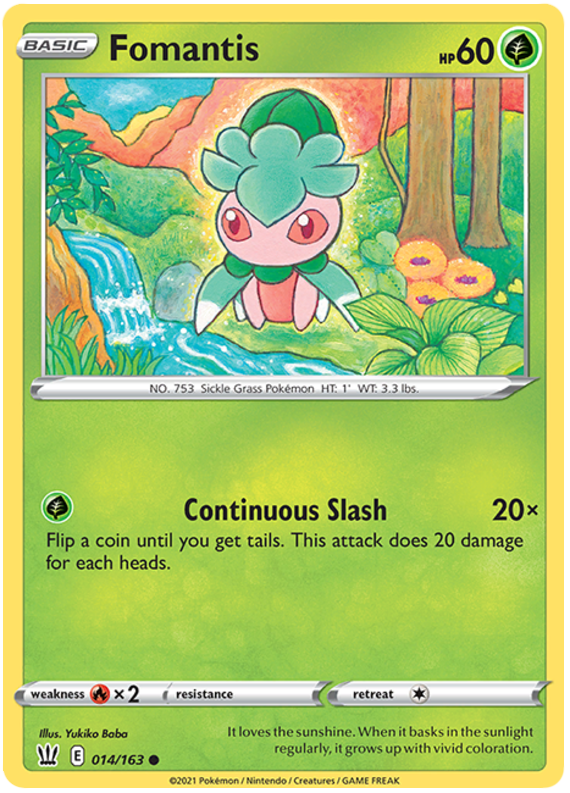 Fomantis (014/163) [Sword & Shield: Battle Styles] | Cracking-Singles