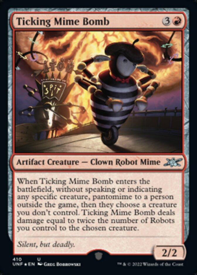 Ticking Mime Bomb (Galaxy Foil) [Unfinity] | Cracking-Singles