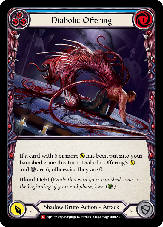 Diabolic Offering [DTD107] (Dusk Till Dawn)  Rainbow Foil | Cracking-Singles