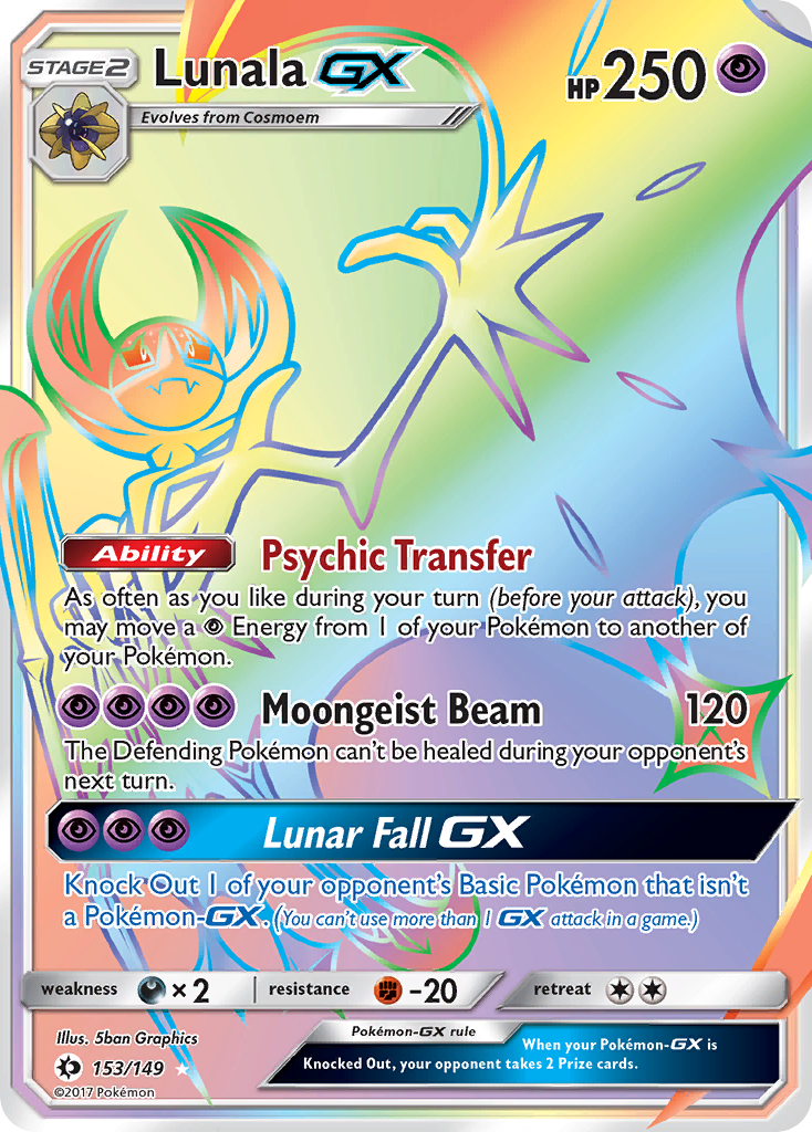 Lunala GX (153/149) [Sun & Moon: Base Set] | Cracking-Singles