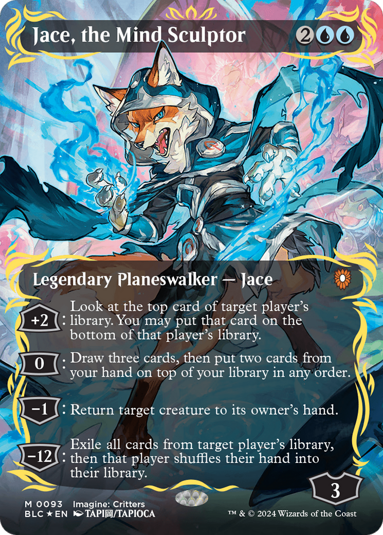 Jace, the Mind Sculptor (Borderless) (Raised Foil) [Bloomburrow Commander] | Cracking-Singles