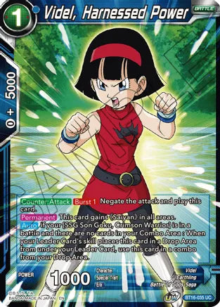 Videl, Harnessed Power (BT16-035) [Realm of the Gods] | Cracking-Singles