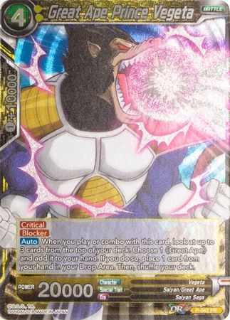 Great Ape Prince Vegeta (P-042) [Promotion Cards] | Cracking-Singles