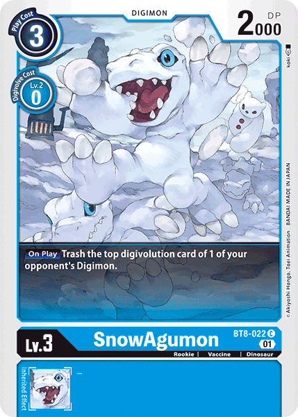 SnowAgumon [BT8-022] [New Awakening] | Cracking-Singles