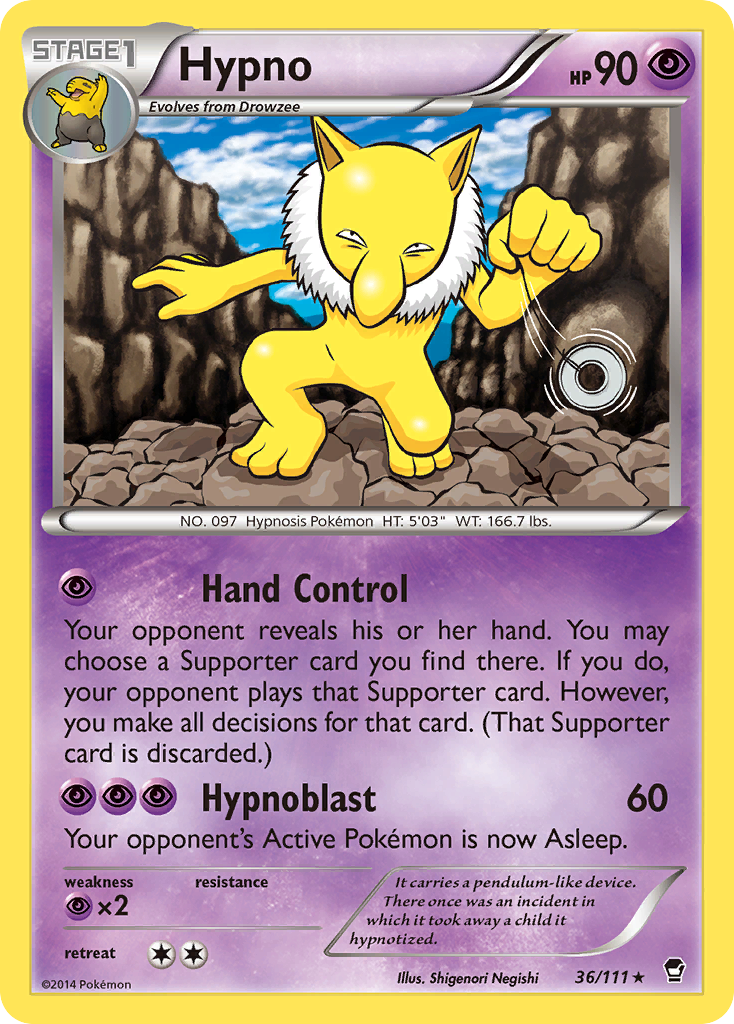 Hypno (36/111) [XY: Furious Fists] | Cracking-Singles