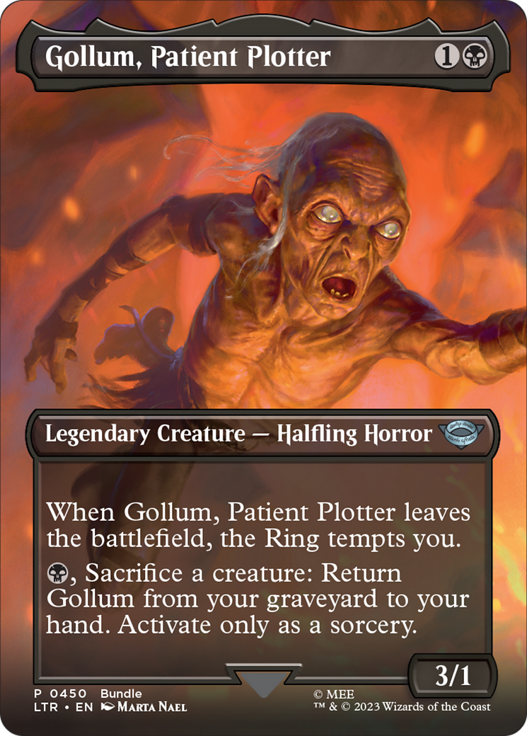 Gollum, Patient Plotter (Borderless Alternate Art) [The Lord of the Rings: Tales of Middle-Earth] | Cracking-Singles