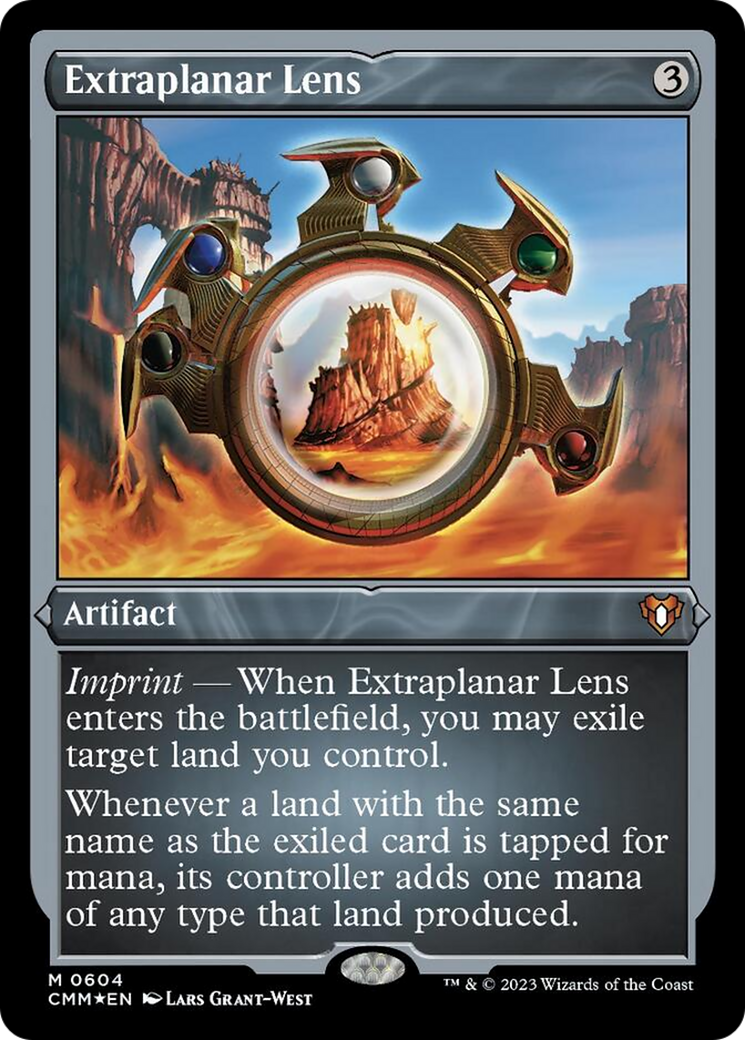 Extraplanar Lens (Foil Etched) [Commander Masters] | Cracking-Singles