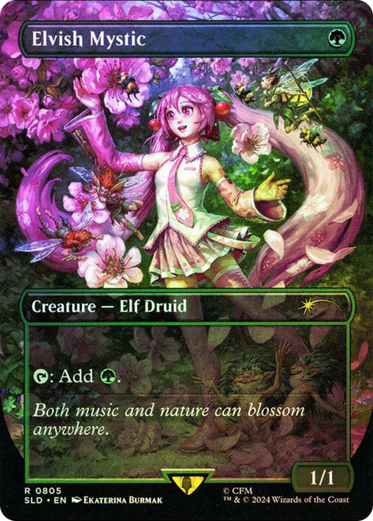 Elvish Mystic (0805) (Rainbow Foil) [Secret Lair Drop Series] | Cracking-Singles