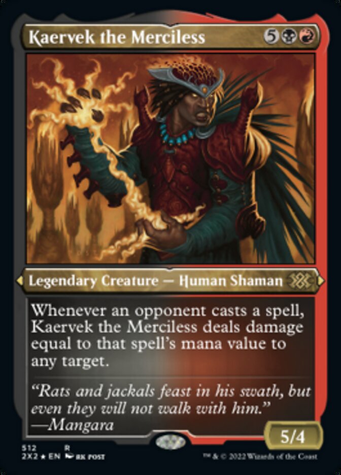 Kaervek the Merciless (Foil Etched) [Double Masters 2022] | Cracking-Singles