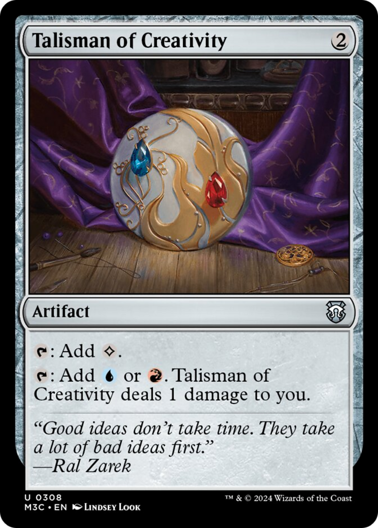 Talisman of Creativity (Ripple Foil) [Modern Horizons 3 Commander] | Cracking-Singles