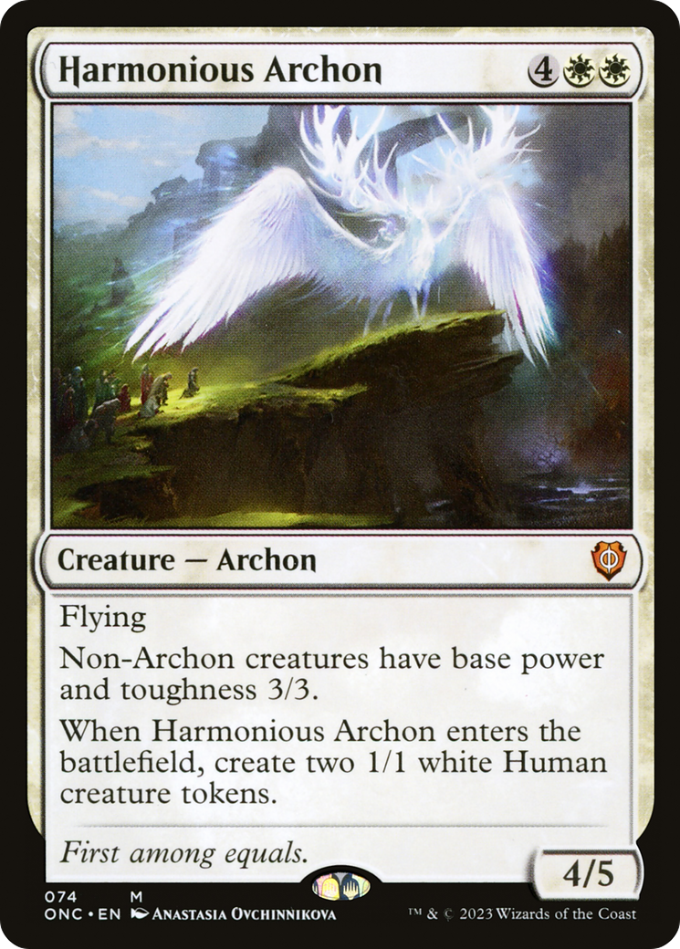 Harmonious Archon [Phyrexia: All Will Be One Commander] | Cracking-Singles