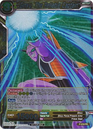 Ginyu, The Reliable Captain (Foil) (P-019) [Promotion Cards] | Cracking-Singles