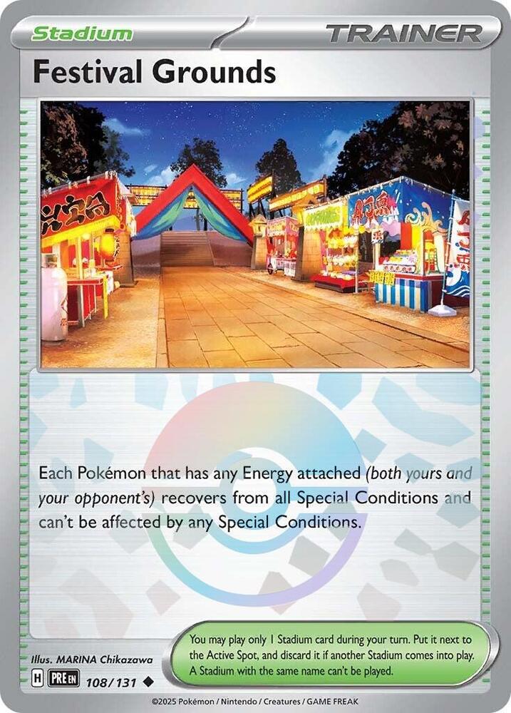 Festival Grounds (108/131) (Poke Ball Pattern) [Scarlet & Violet: Prismatic Evolutions] | Cracking-Singles