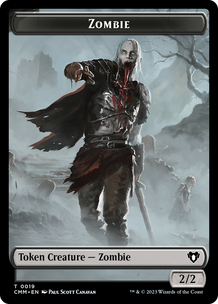 Zombie Token (19) [Commander Masters Tokens] | Cracking-Singles