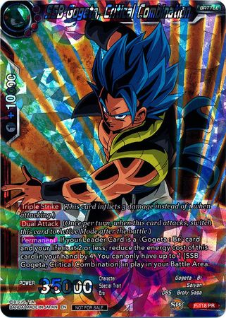 SSB Gogeta, Critical Combination (P-118) [Promotion Cards] | Cracking-Singles