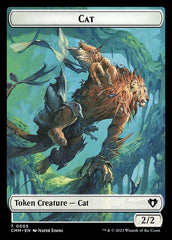 Spirit (0010) // Cat (0005) Double-Sided Token [Commander Masters Tokens] | Cracking-Singles