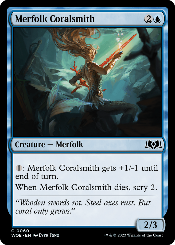 Merfolk Coralsmith [Wilds of Eldraine] | Cracking-Singles